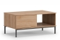 Preview: Couchtisch ERISTO mit Schublade - Hickory